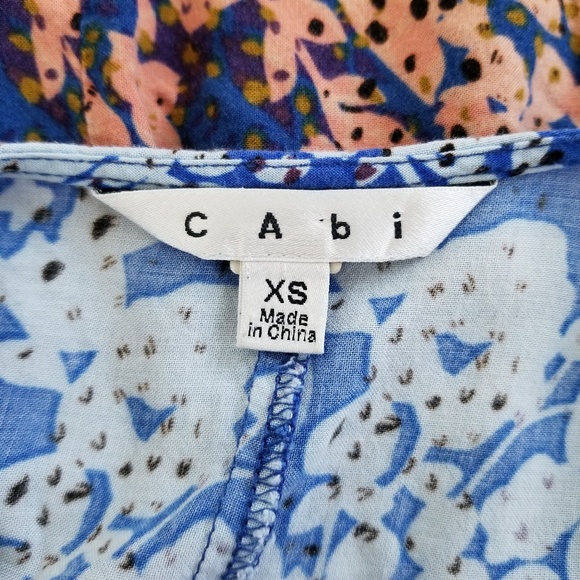 ⬇️🌹Cabi (XS)Style 891 Blue/Orange Ombre Tunic Top - Picture 8 of 8